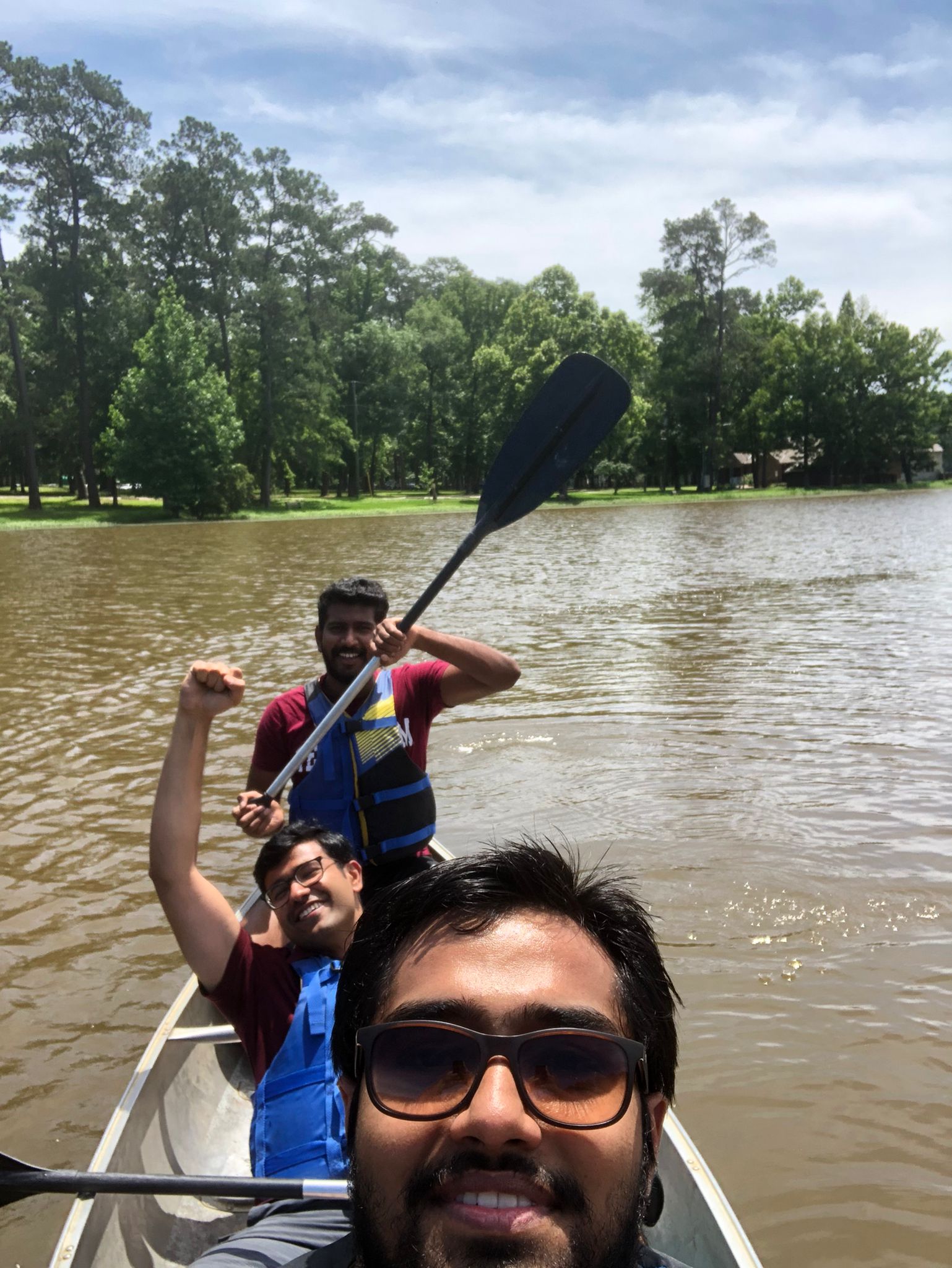 Kayaking with friends at the huntsville state park