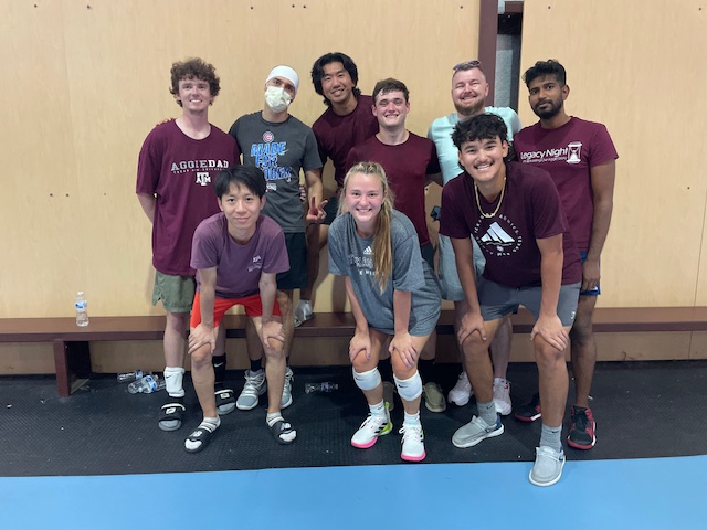 Volleyball team after a loss